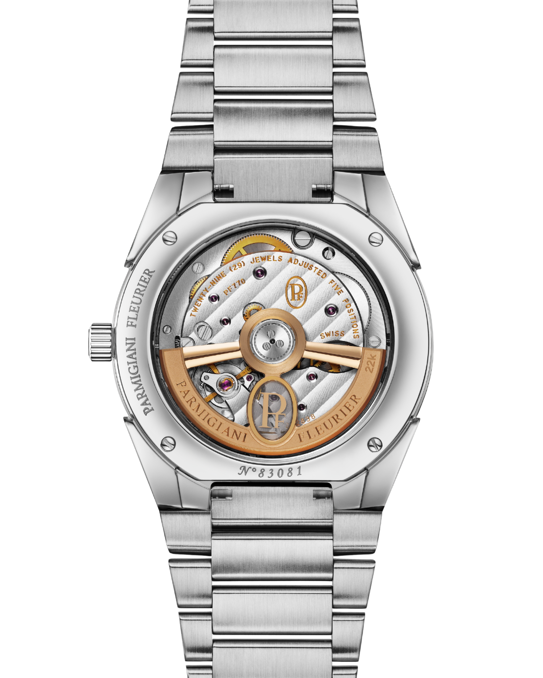 TONDA PF AUTOMATIC STEEL PLATINUM STONE BLUE