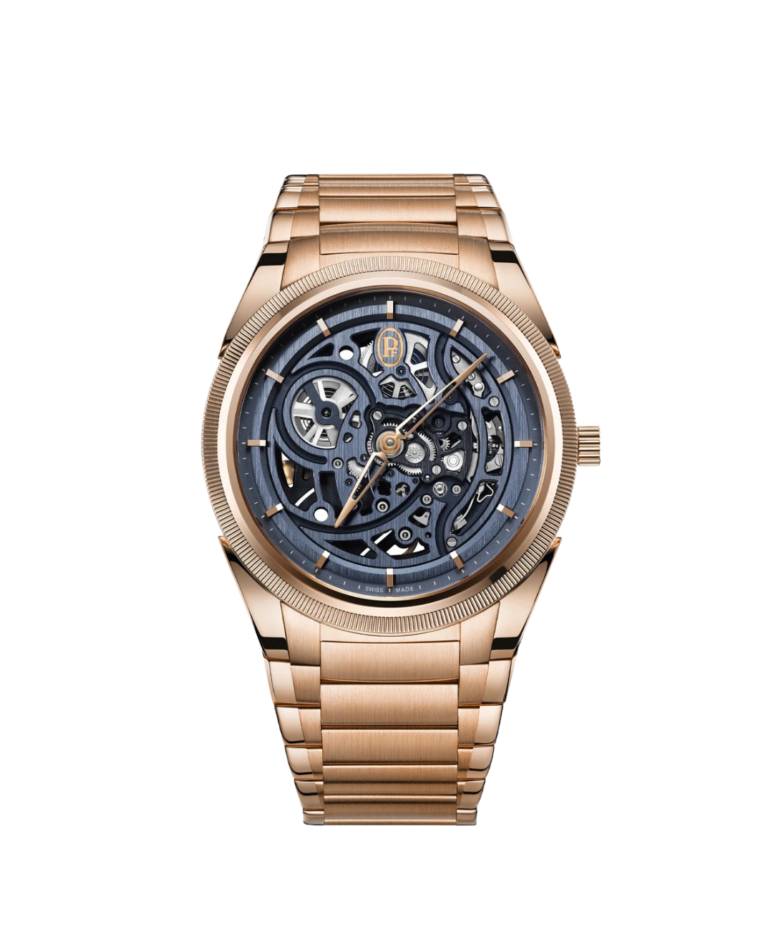 TONDA PF SKELETON ROSE GOLD MILANO BLUE
