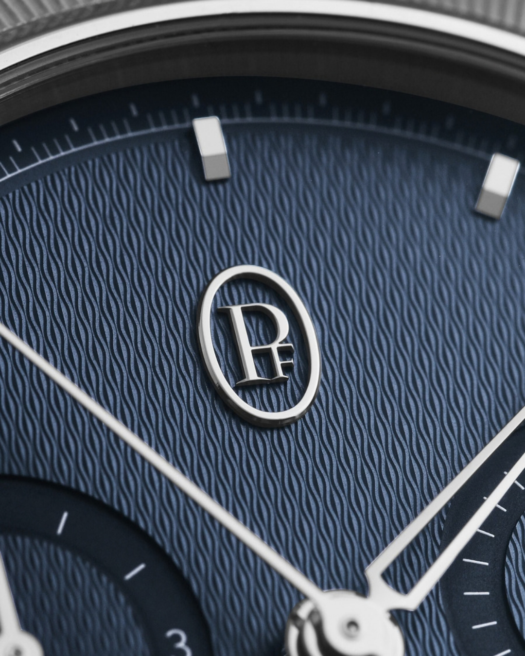 TONDA PF CHRONOGRAPH STEEL PLATINUM MILANO BLUE COSC