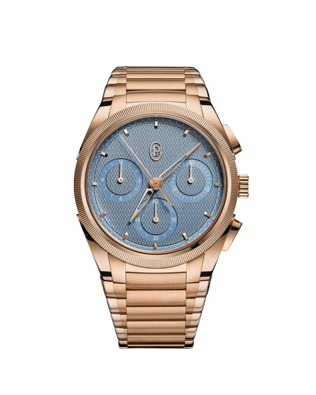 TONDA PF CHRONOGRAPH 40MM NO DATE ROSE GOLD MINERAL BLUE COSC