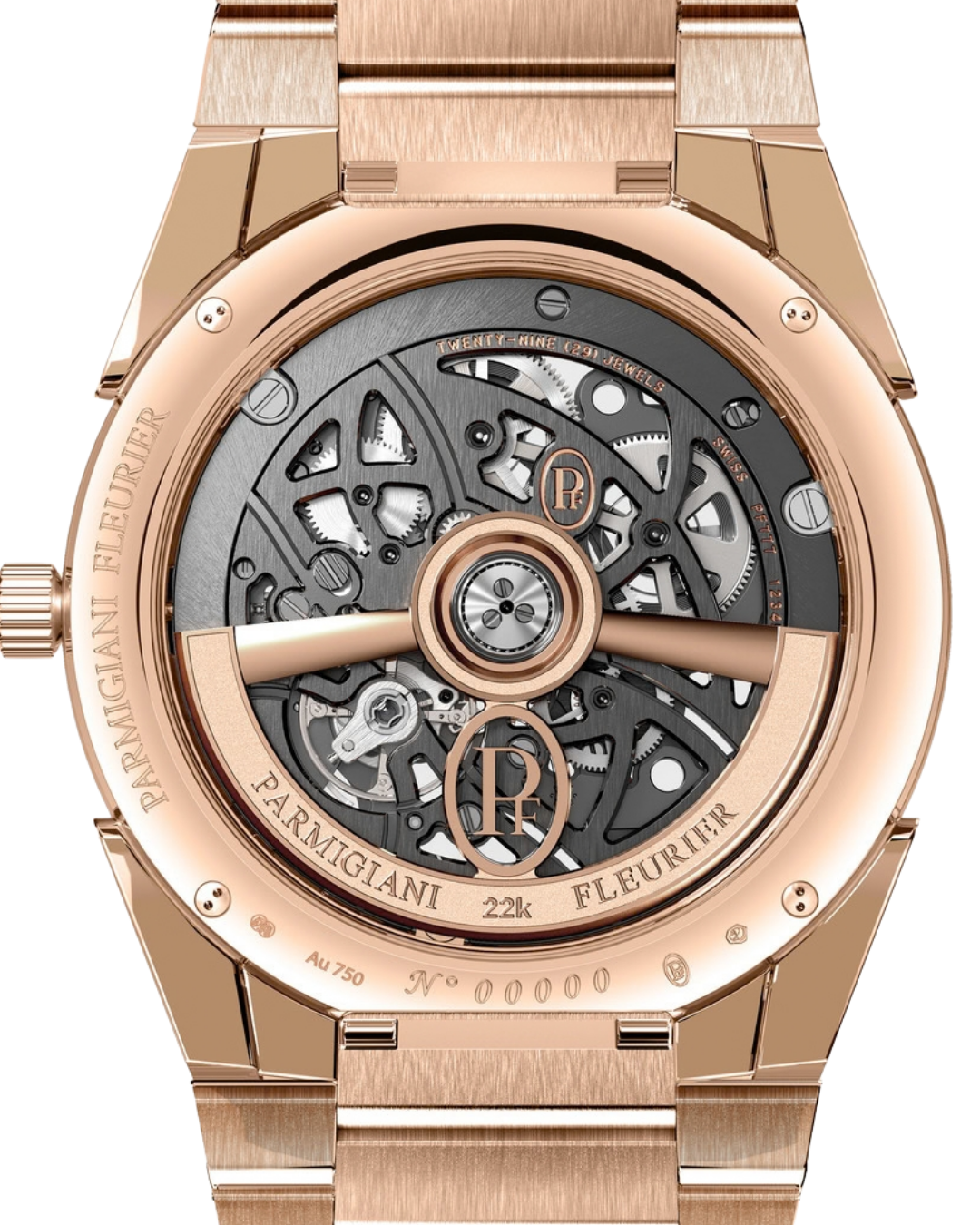 TONDA PF SKELETON ROSE GOLD GRAPHITE